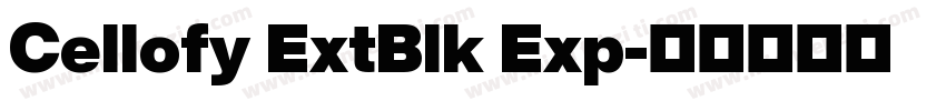 Cellofy ExtBlk Exp字体转换